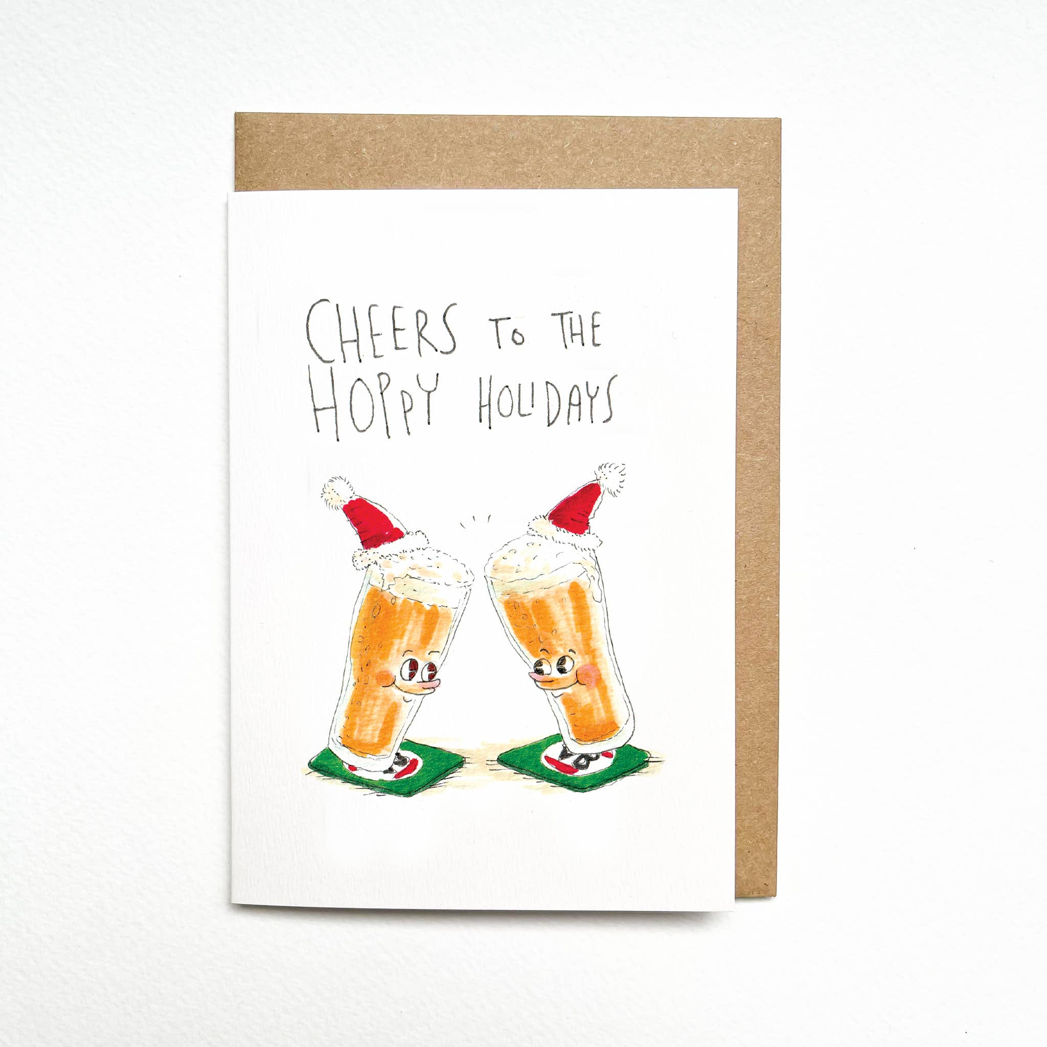 Well Drawn - Wholesale Christmas card - Cheers to the Hoppy Holidays