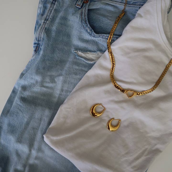 JESSA Jewelry - Wholesale Choker/Collar - Heart Choker | Chunky Statement Necklace4