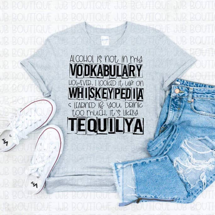 Alcohol Tee for wholesale by Rockin’ 5A Apparel