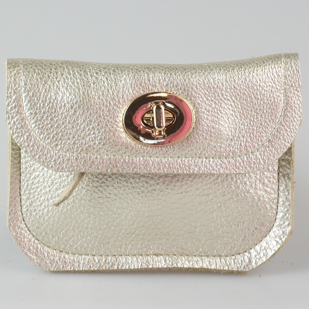 Zina Kao Exclusives - Wholesale Wallet - Women's - The Turnlock Metallic Leather Wallets: 3 sizes!14