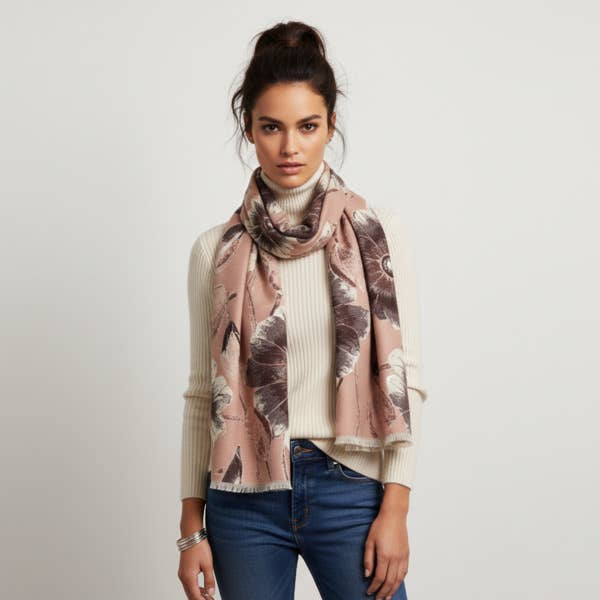 SAACHI – wholesale Halsduk - Dam – Vändbar blommande botanisk halsduk9