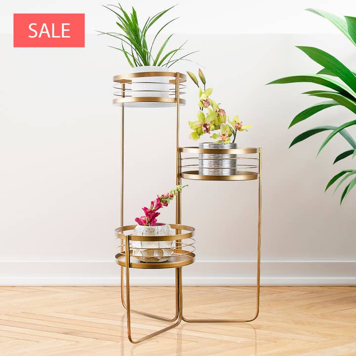 UDSALG | Moderne jernplantestativ i bur for engroshandel hos Galore Home