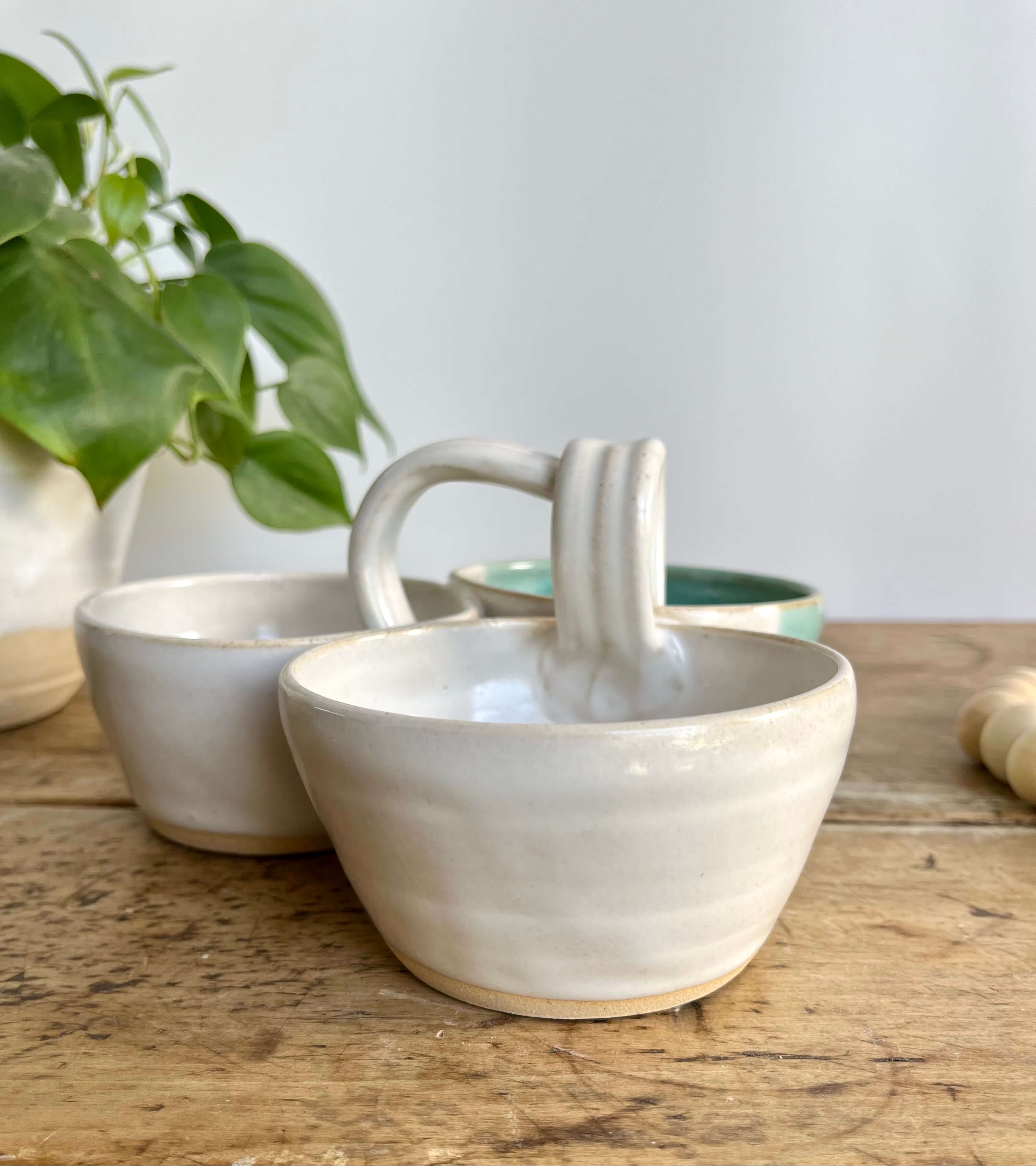 Coastal Clay Co. - Wholesale Platter - Triple Dip Platter Summer Party Platter Ceramic Dip Tray7