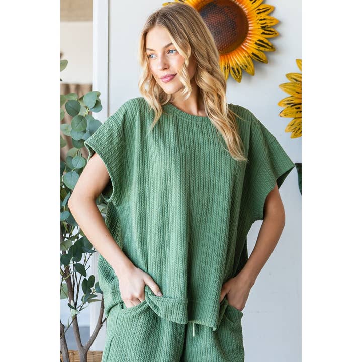 Veveret - Wholesale Knit Top - Women's - Waffle Textured Knit Top10