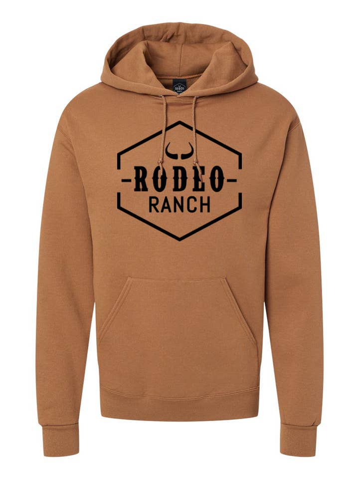 Rodeo Ranch Classic Logo Hoodie - Golden Pecan for wholesale by Rodeo Ranch