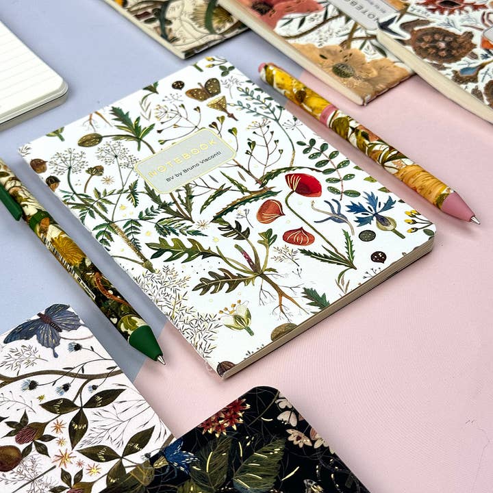BV by Bruno Visconti - Wholesale Notebook - A6 Passport Notebook - Greens and Flowers4
