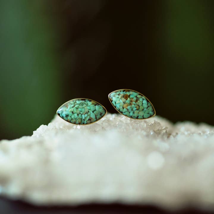 Brinco Petite Marquise esmagado por atacado de Cameoko