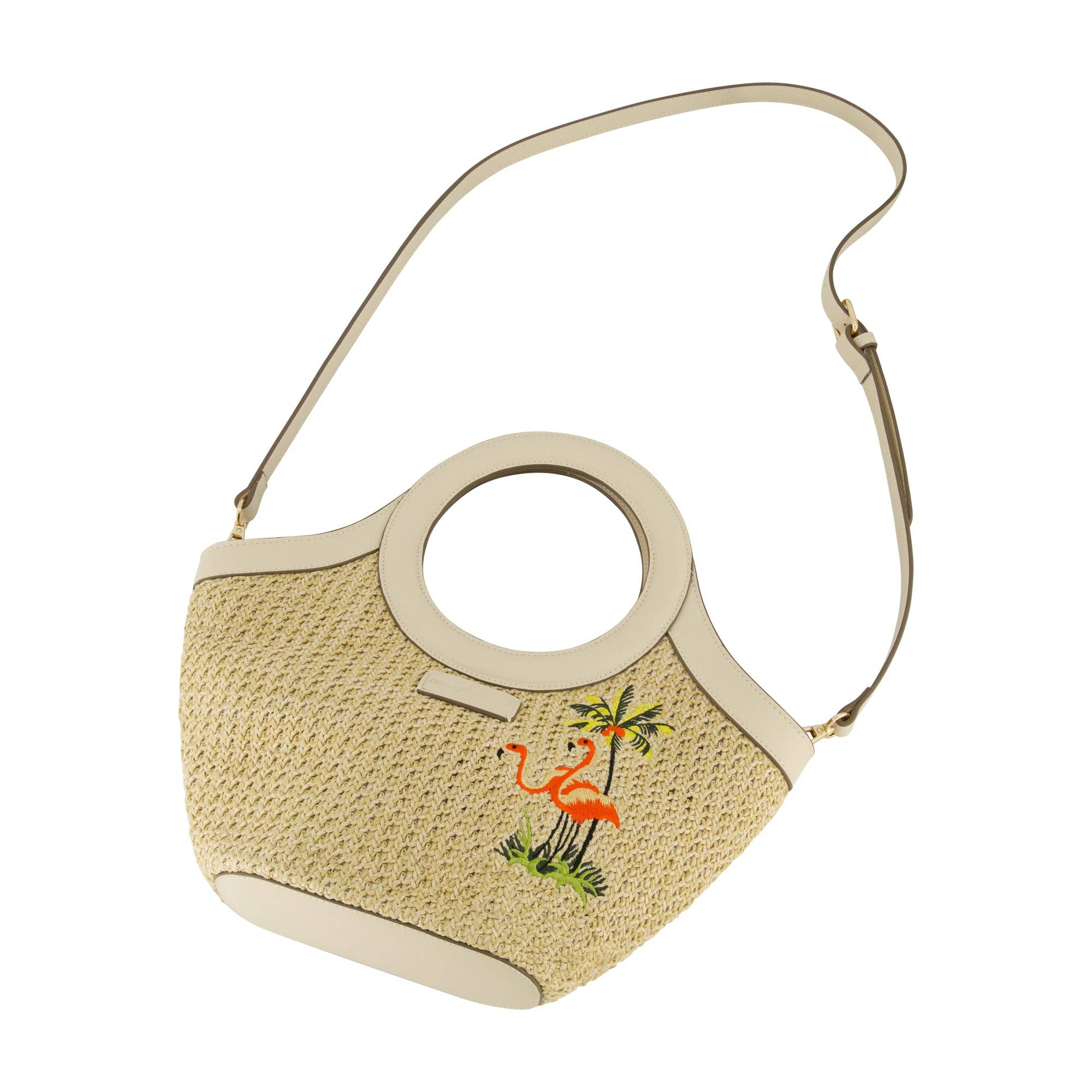 Concept One - Wholesale Tote Bag - Women's - Tommy Bahama Flamingo Embroidery Tote4