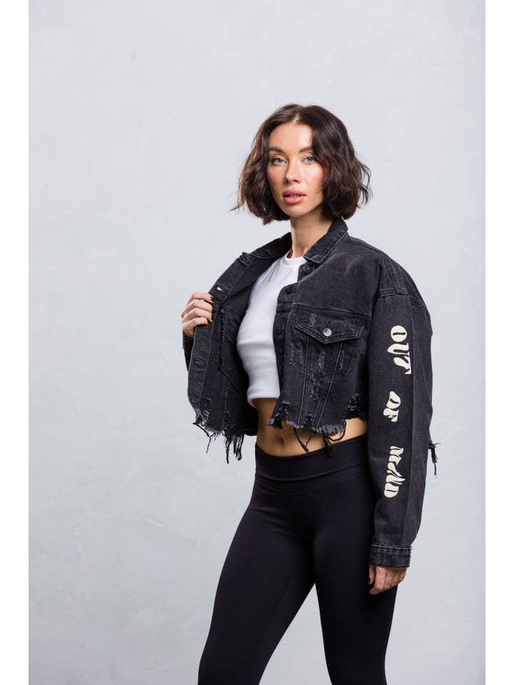 Trio Urban - Venta al por mayor Cazadora vaquera - Mujer - Chaqueta vaquera Mood Crop