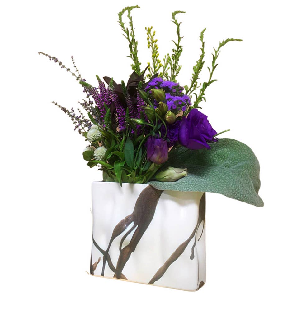 ALEX MARSHALL STUDIOS - Wholesale Vase - Mini Rectangle Ripple Vase1