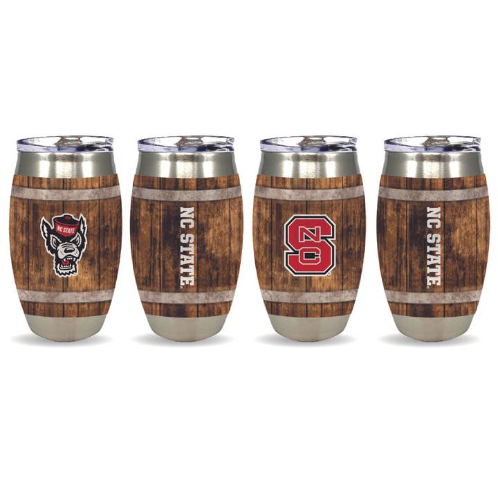 Indigo Falls - Wholesale Insulated Mug/Tumbler - 15oz NC State Wolfpack Barrel Tumbler