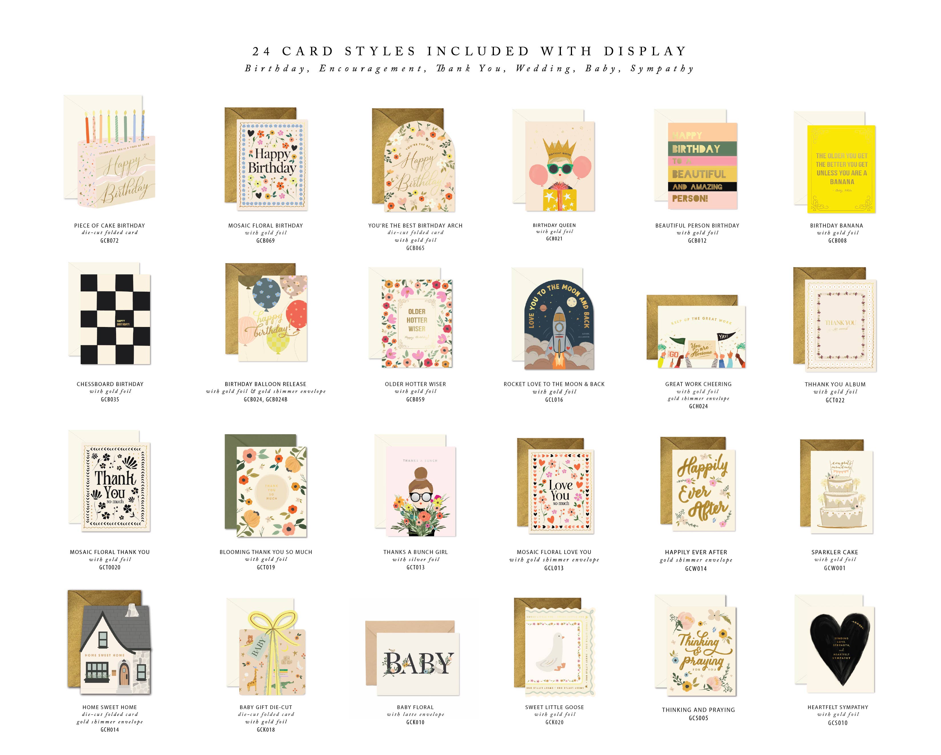 Ginger P. Designs - Wholesale Retailer Display - Paper & Novelty - Ginger P. Designs Greeting Card Display, complete with cards1
