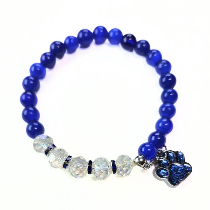 Atemberaubendes blaues "Pfotenabdruck"-Armband #2 für den Großhandel von Toizan Jewelry