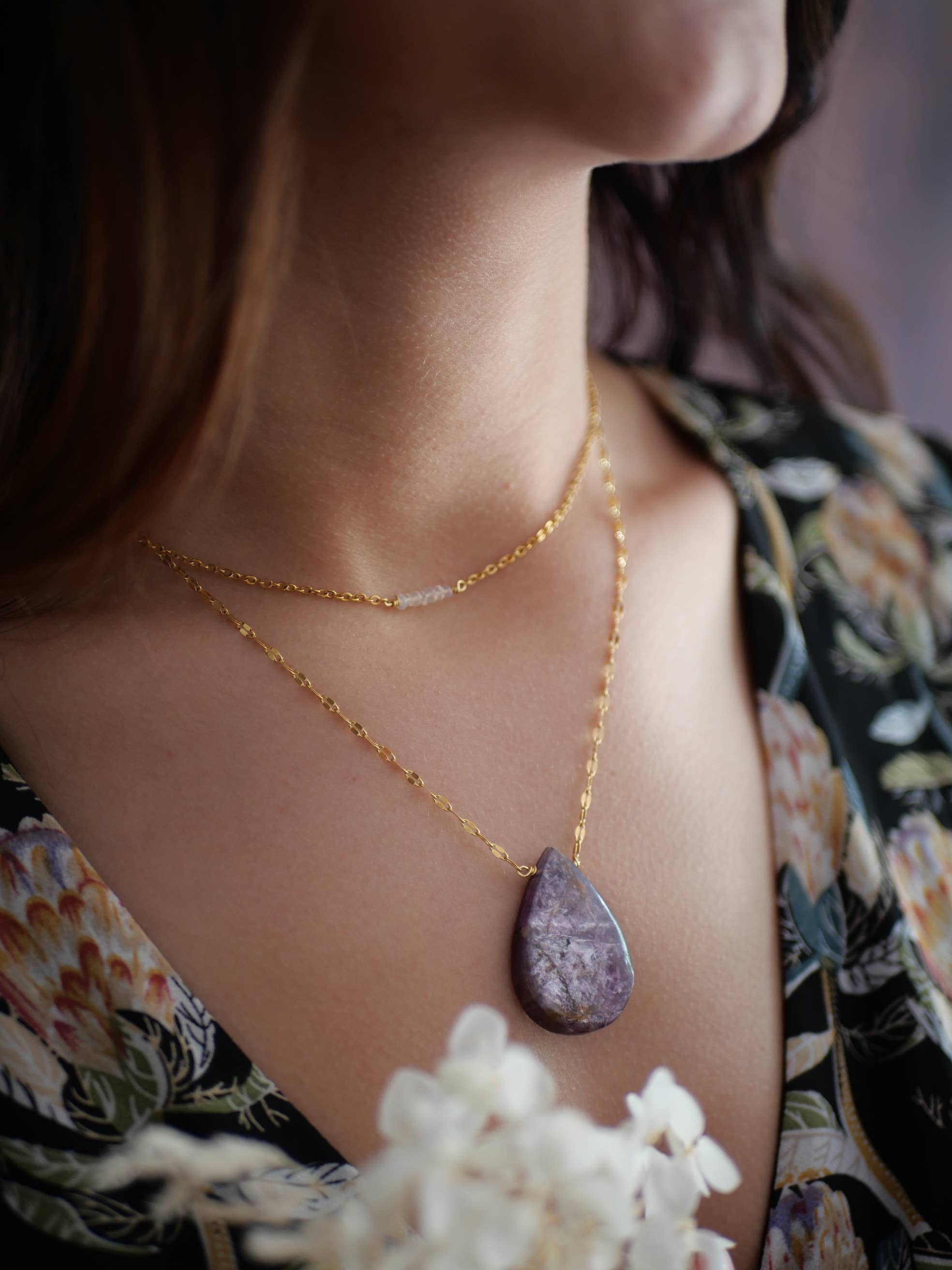 GINANDGER - Wholesale Pendant/Charm Necklace - NECKLACE AMISHI ETHIOPIAN OPAL2