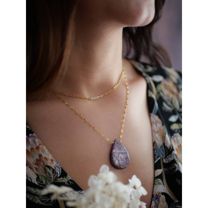 GINANDGER - Wholesale Pendant/Charm Necklace - NECKLACE AMISHI ETHIOPIAN OPAL2