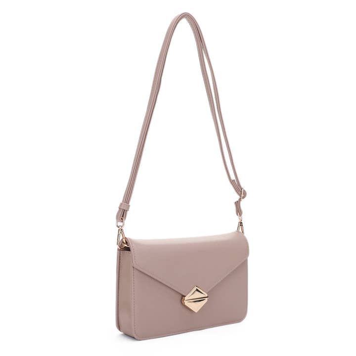 HL20588 Metal Hardware Envelope Flap Crossbody Bag for wholesale by Isabelle Handbags