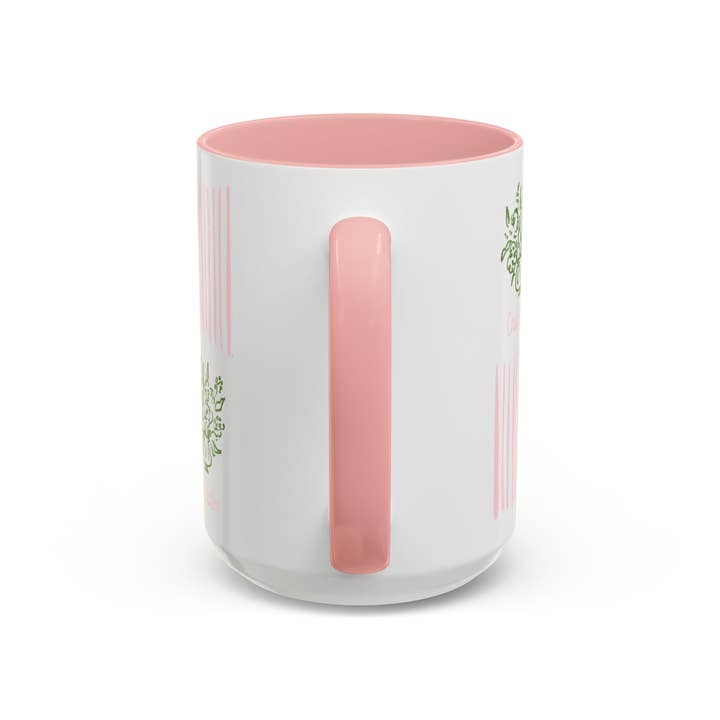 Pink CHARLESTON FLORAL- Mug 15oz for wholesale on Faire3