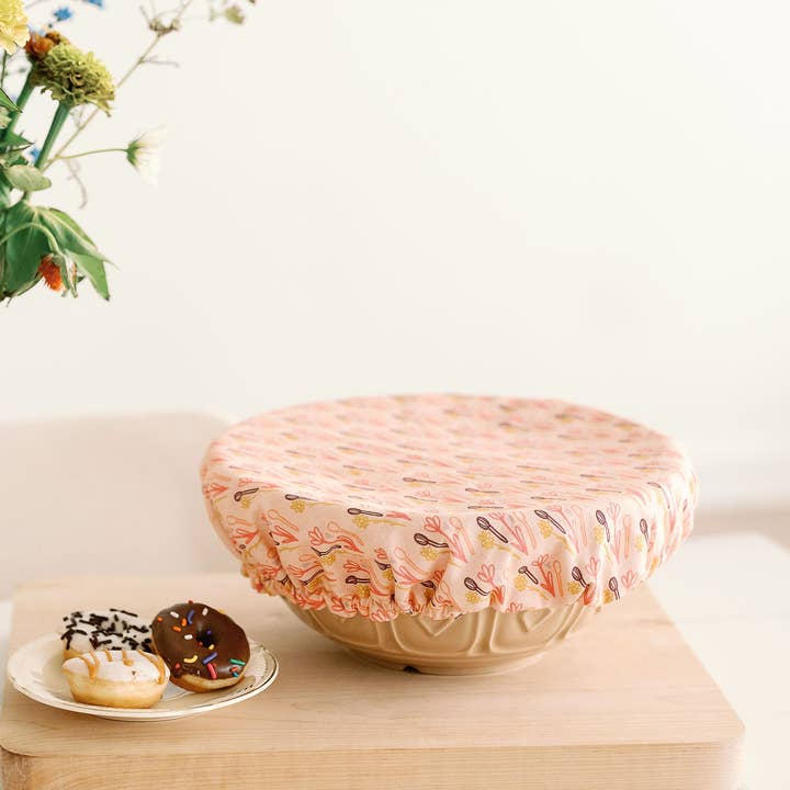 Doe A Deer - Wholesale Food Storage Wrap/Bag - Kitchen Floral 10.5 Bowl Cover
