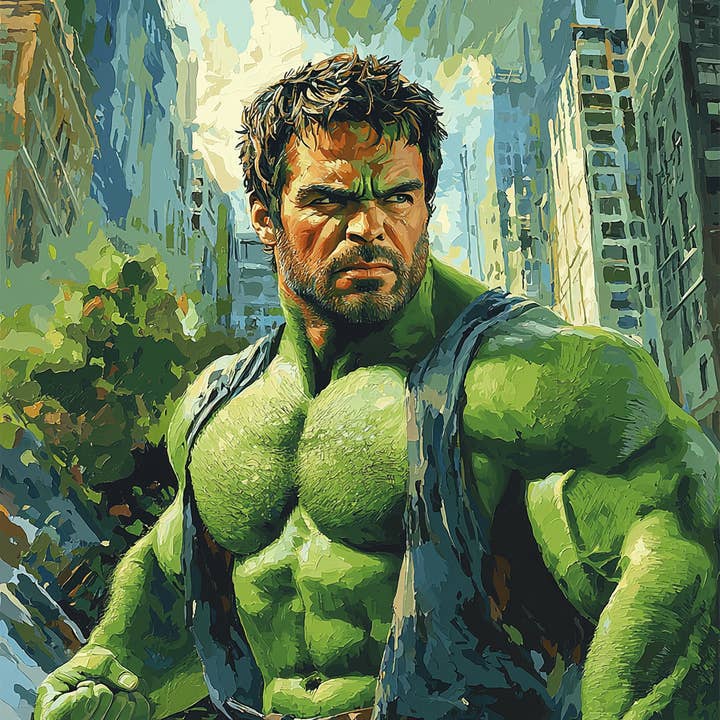 Artistry Rack – Großhandel Bastelset – Mark Ruffalo: Das Herz des Hulk — Bastelset „Malen nach Zahlen“