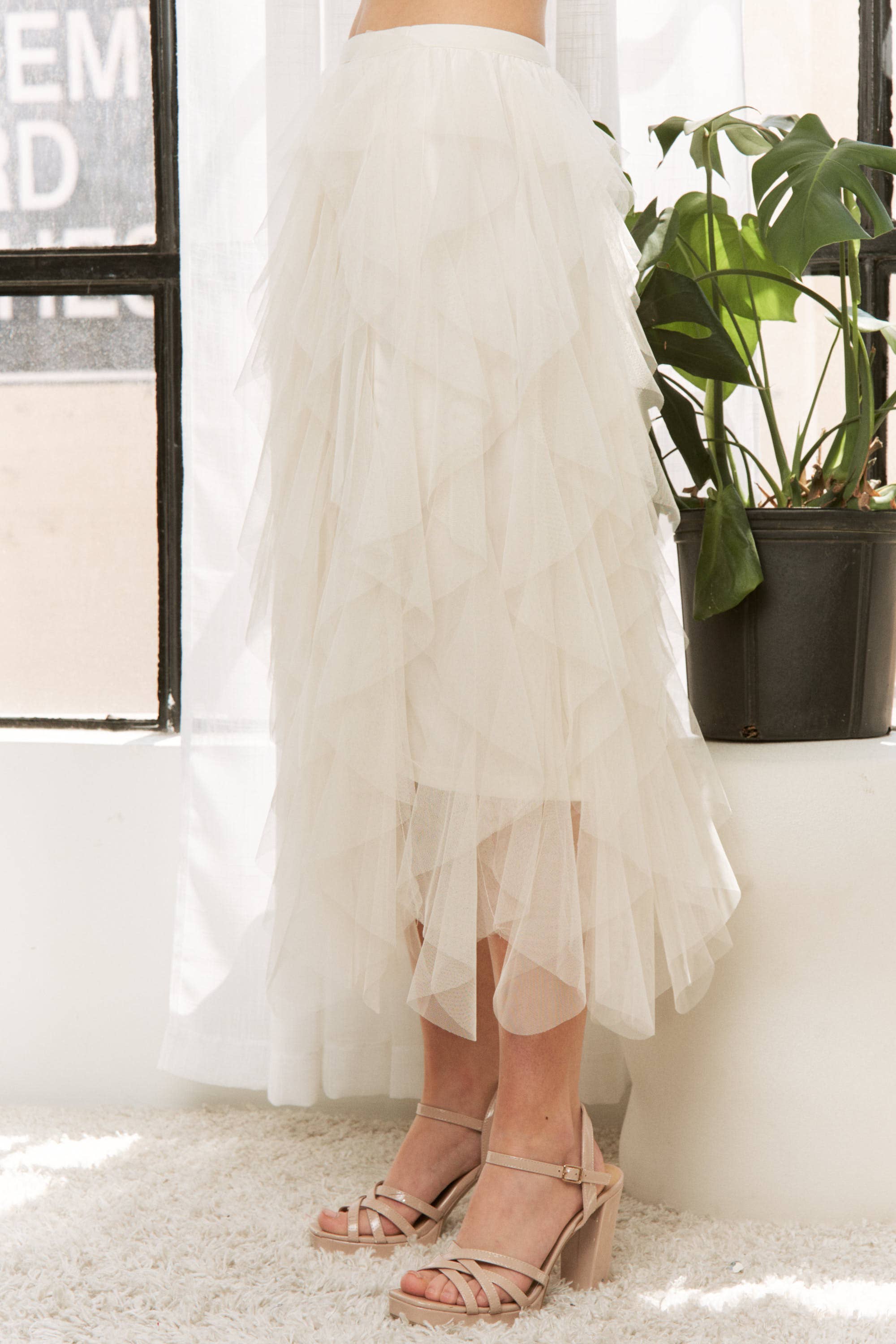 Sweet Generis - Wholesale Skirt - Women's - CASCADING TULLE MESH LAYERED MAX SKIRT13