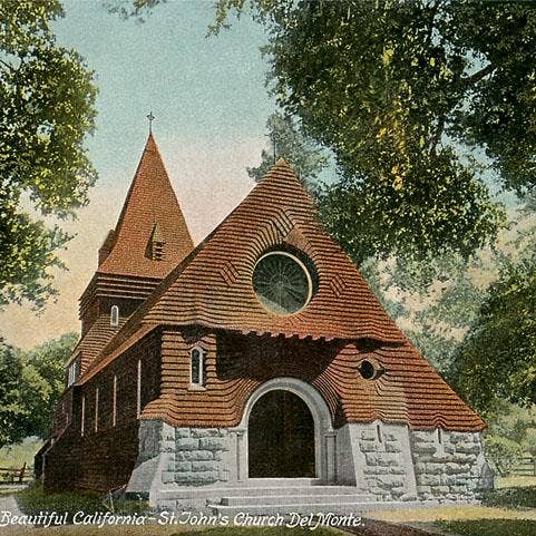 Impressão de Arte CA-1197 Igreja de St. John's del Monte, Califórnia por atacado de Found Image Press