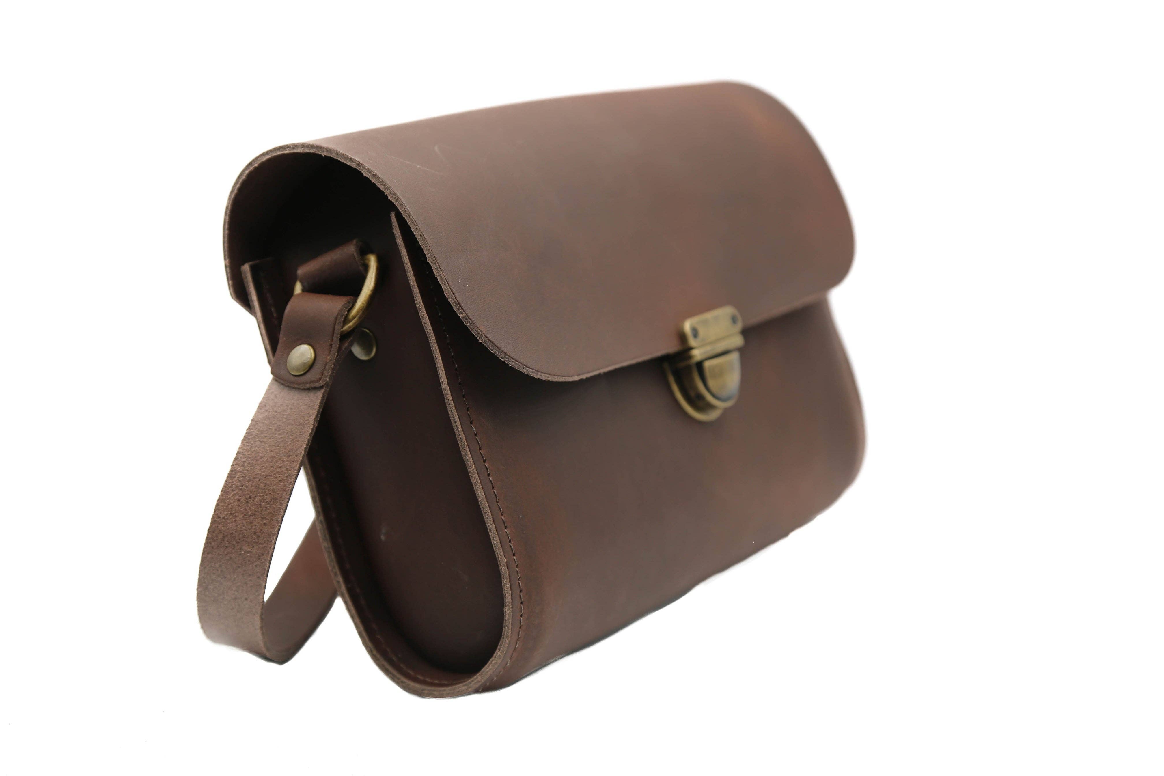 Ranger Brown Leather Satchel - Leilani for wholesale on Faire1