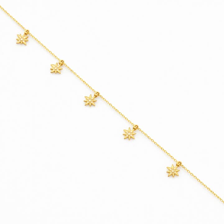 Shooting Star Ankle Bracelet for wholesale by Poudre Bijoux