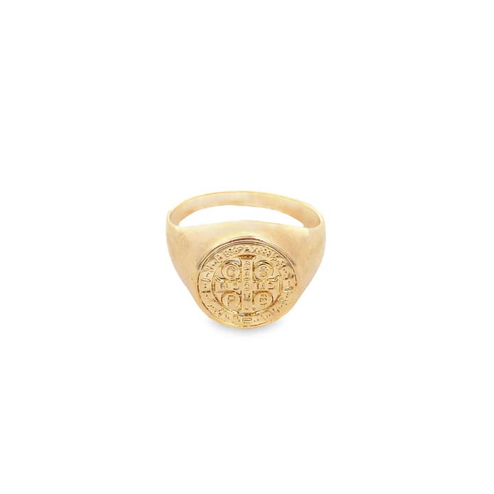 Saint Benedict Ring for wholesale by MIA Jewelry