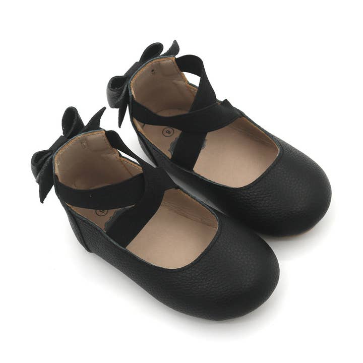 Bow Back Ballet Flats - Black for wholesale by Yourtay
