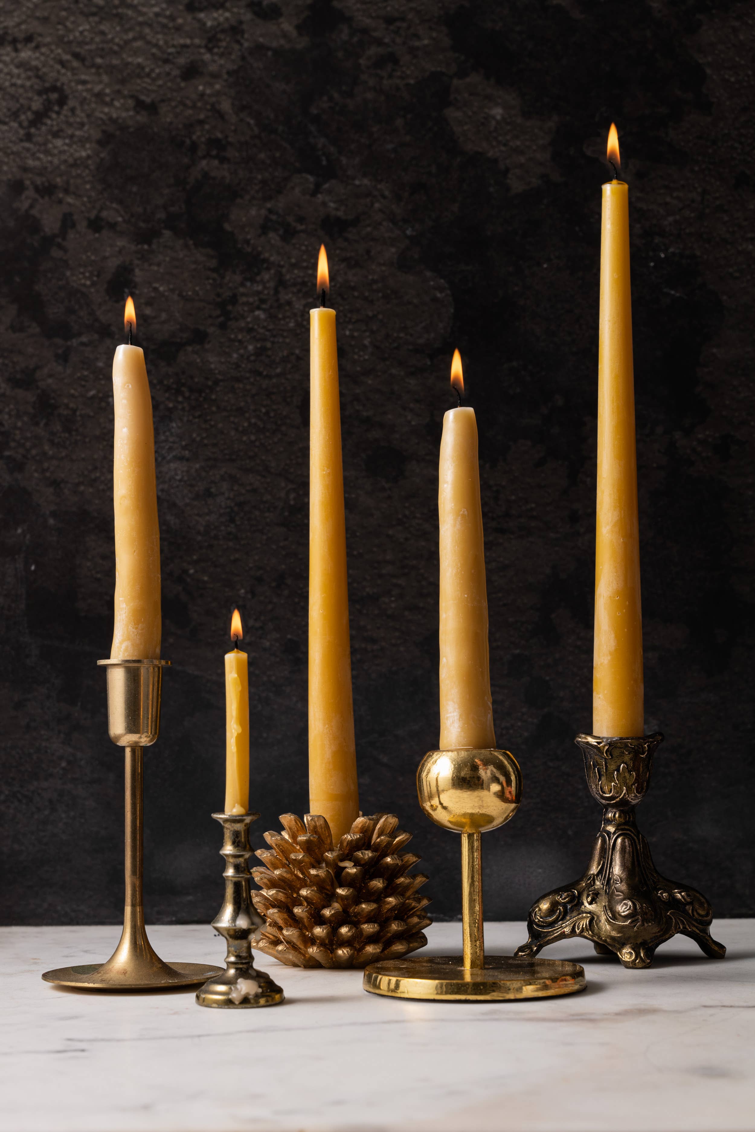 Pine Barrens Post - Wholesale Tapered Candle/Candlestick - Pure Beeswax 10" Classic Tapers3
