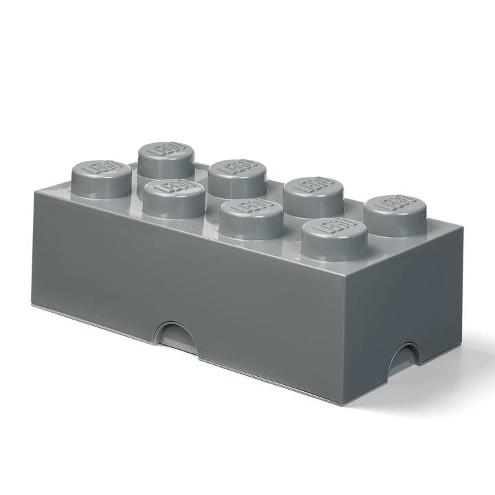 Room Copenhagen Inc - Wholesale Toy Storage Box - Kids & Baby - LEGO STORAGE BRICK 8 - DARK GREY