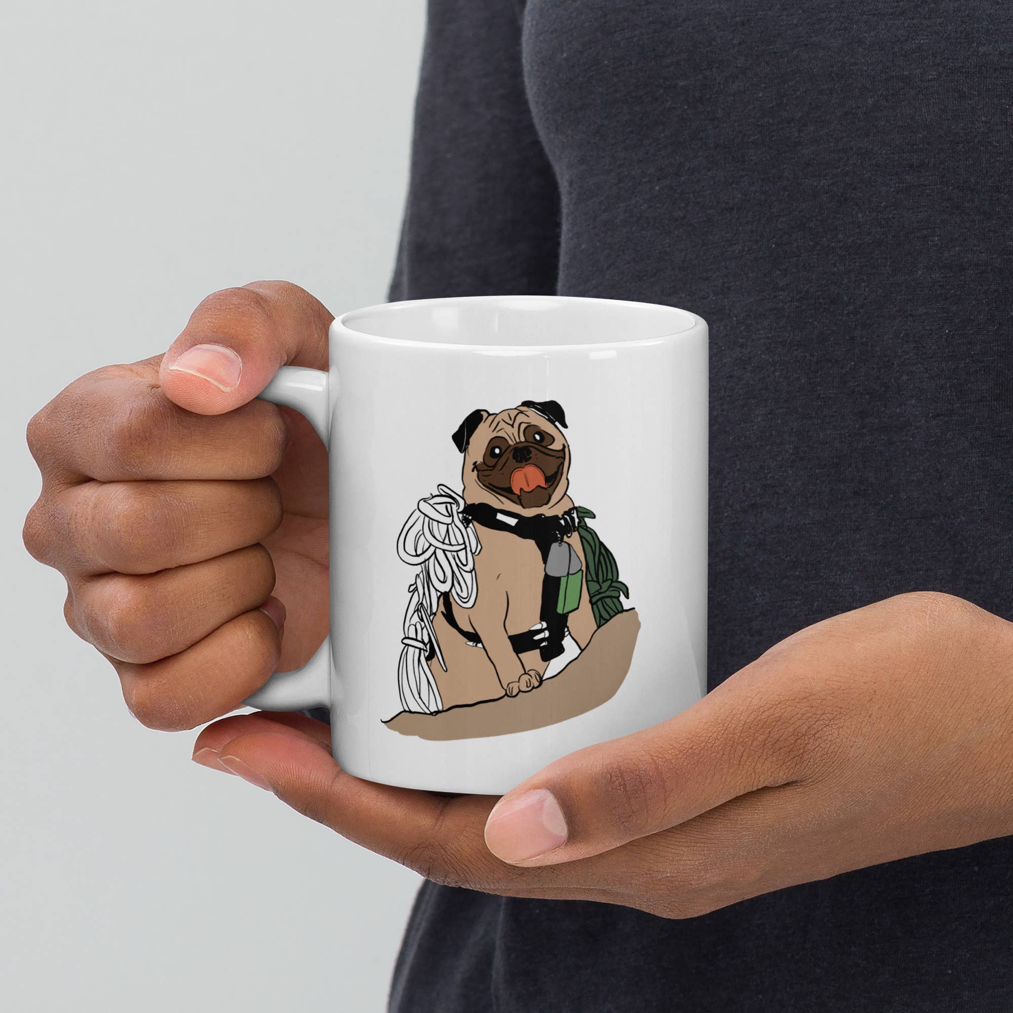 Club No-Kill 2027 Coffee Mugs - Wholesale Coffee Mug - Vinny the Pug Coffee Mugs                     9