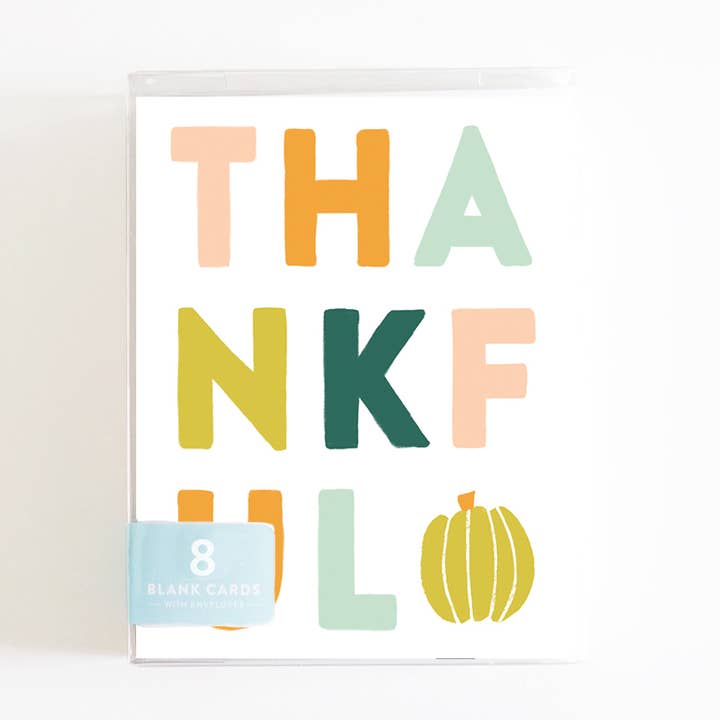 Thankful Pumpkin Boxed Set for wholesale by Joy Paper Co.