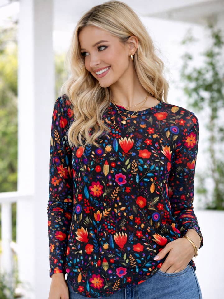 La Vita Mesh Top for wholesale by Forty One Threads Wholesale