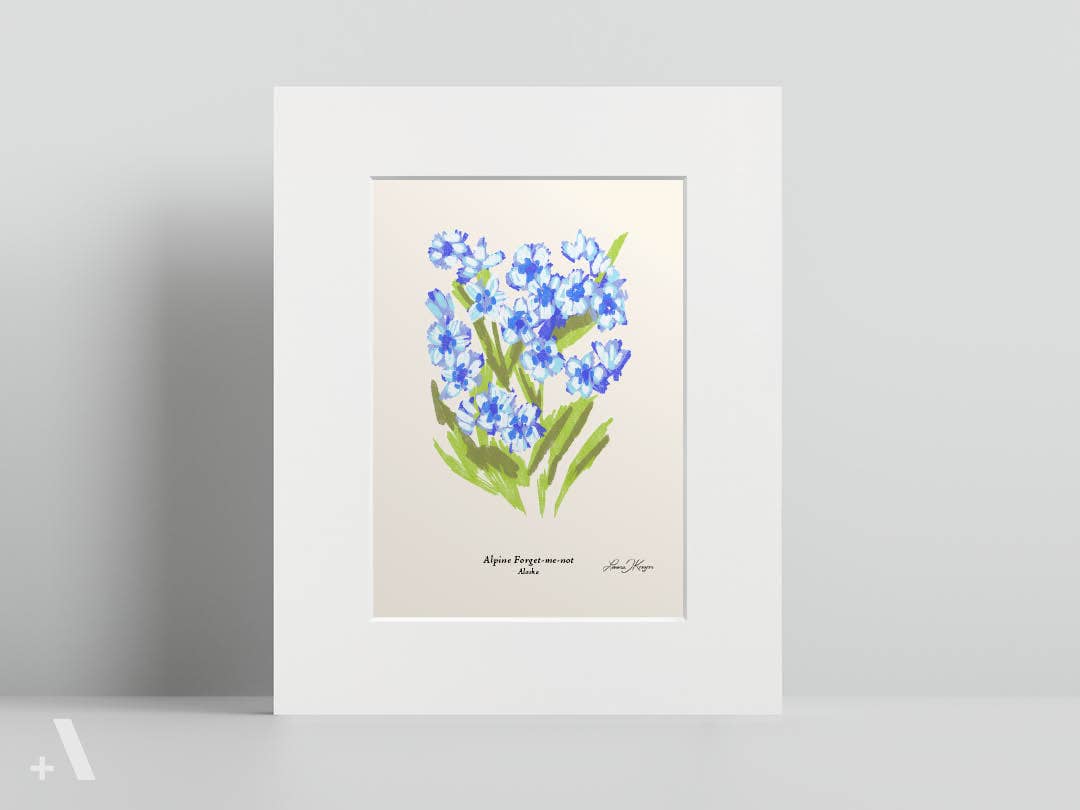 Addvent - Wholesale Art Print - US State Flowers / Small Art Prints1