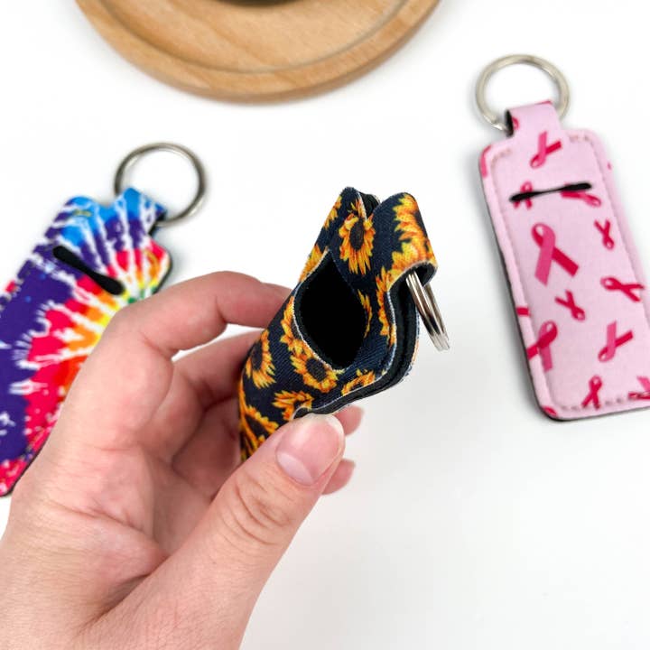 SoapElenGlen - Wholesale Lip Balm Case/Holder - Small square lipstick case keychain