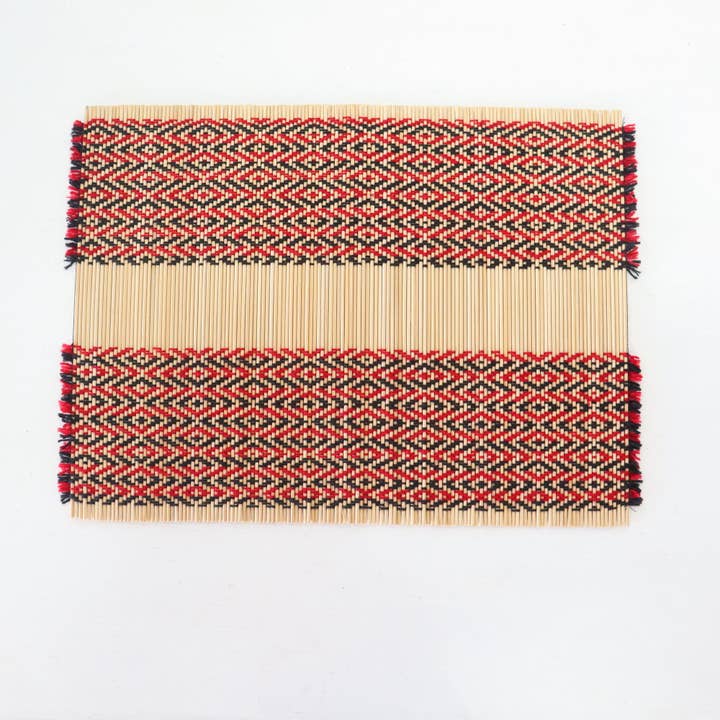 Thaihomeshop - Wholesale Placemat - PHAK RA DA - Bamboo Placemat6