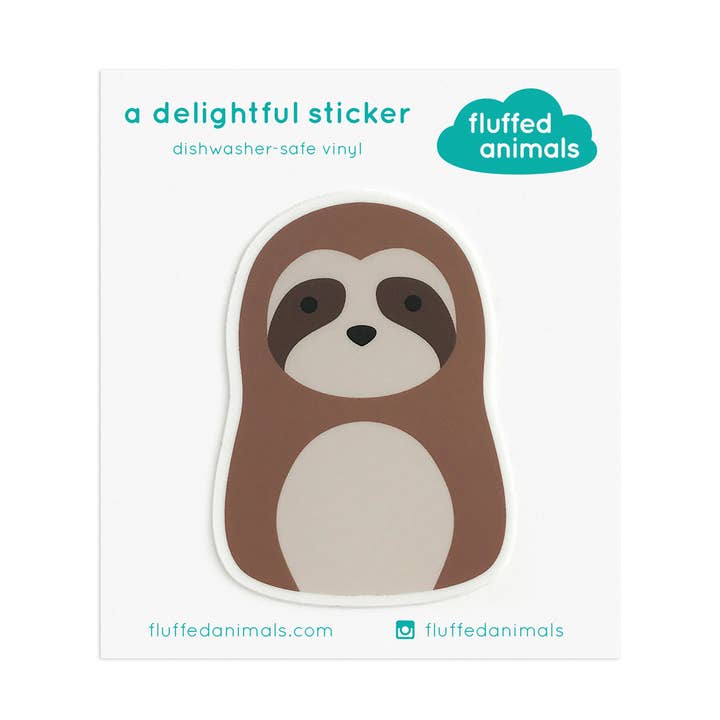 Sloth Sticker for engroshandel hos Fluffed Animals