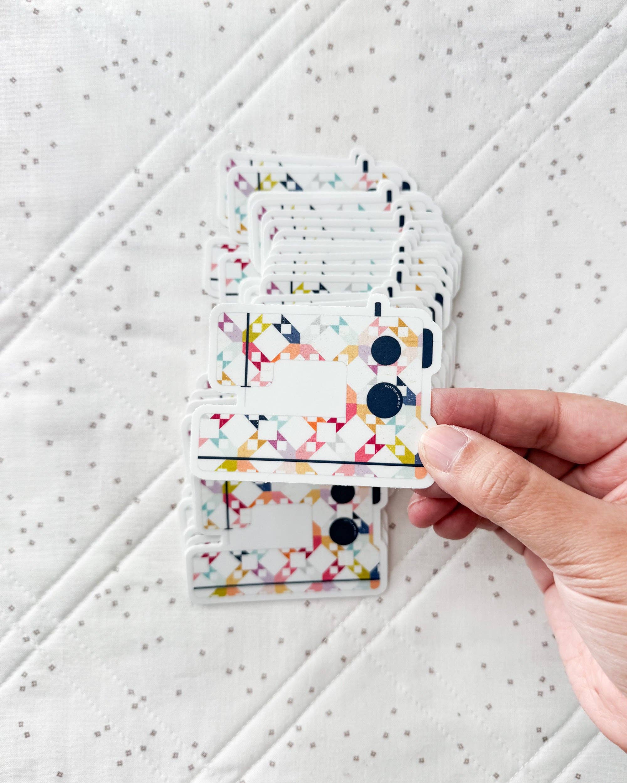 Cotton and Joy - Vente Autocollant - Autocollant machine à coudre1