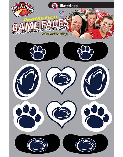 Fanapeel / Gamefaces – wholesale Temporary tattoo – Penn State Game Faces® Temporary Tattoos0