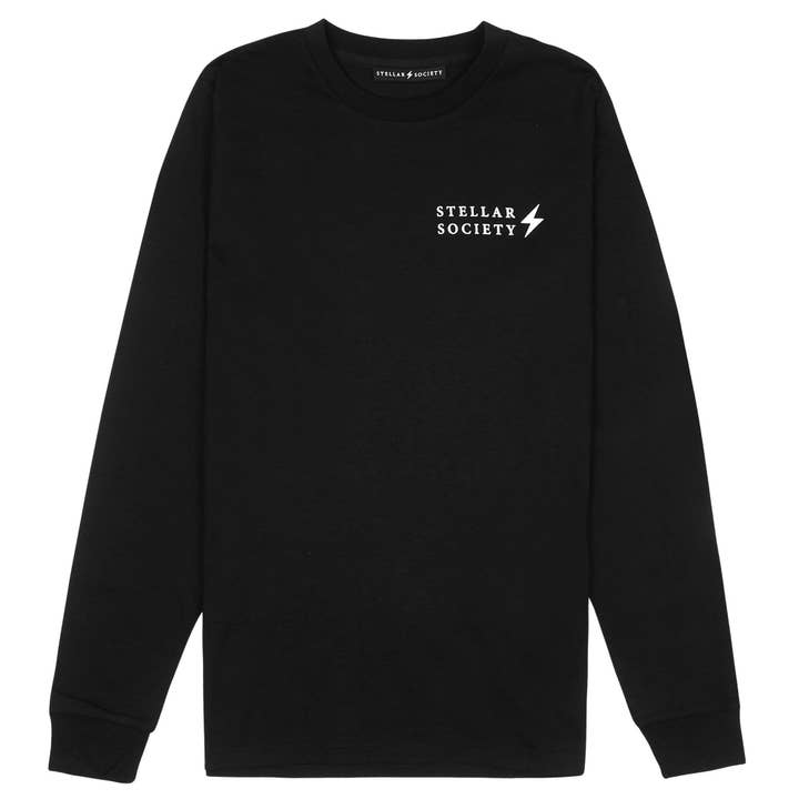 T-shirt Classic LS - Nera per la vendita all'ingrosso da parte di Stellar Society