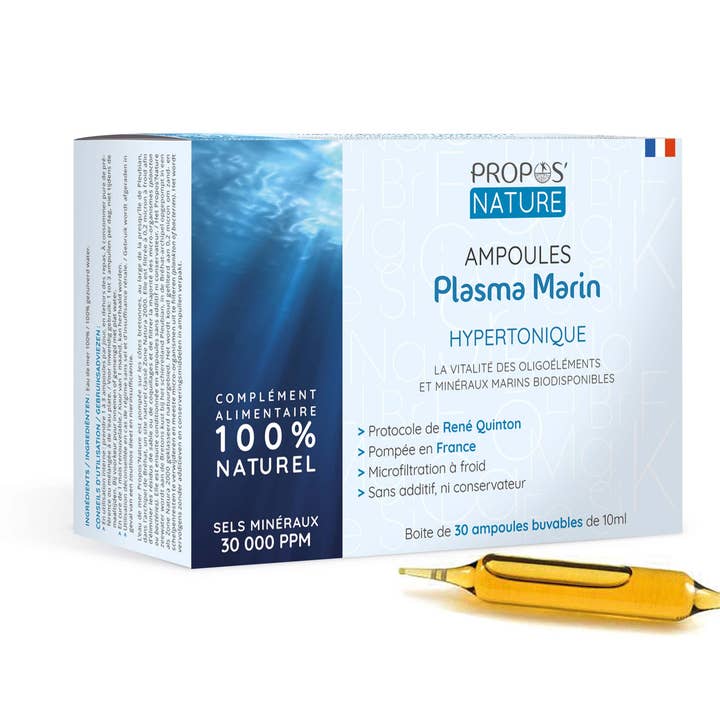 Propos'Nature - Wholesale Oral Supplement/Vitamin - Hypertonic Seawater - Marine Plasma - Quinton - 30,000 Ppm3