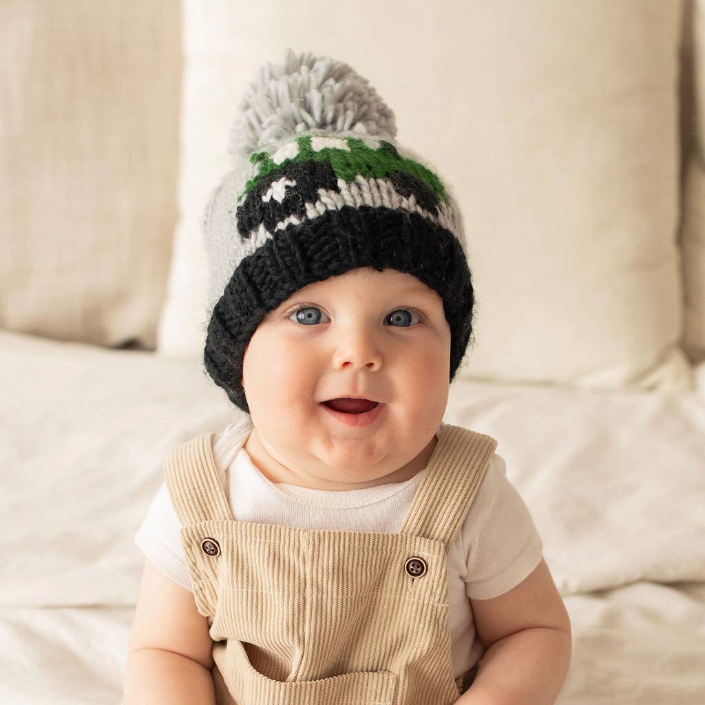 Huggalugs - Vente Bonnet – enfant - Bonnet enfant et bébé avec tracteur3