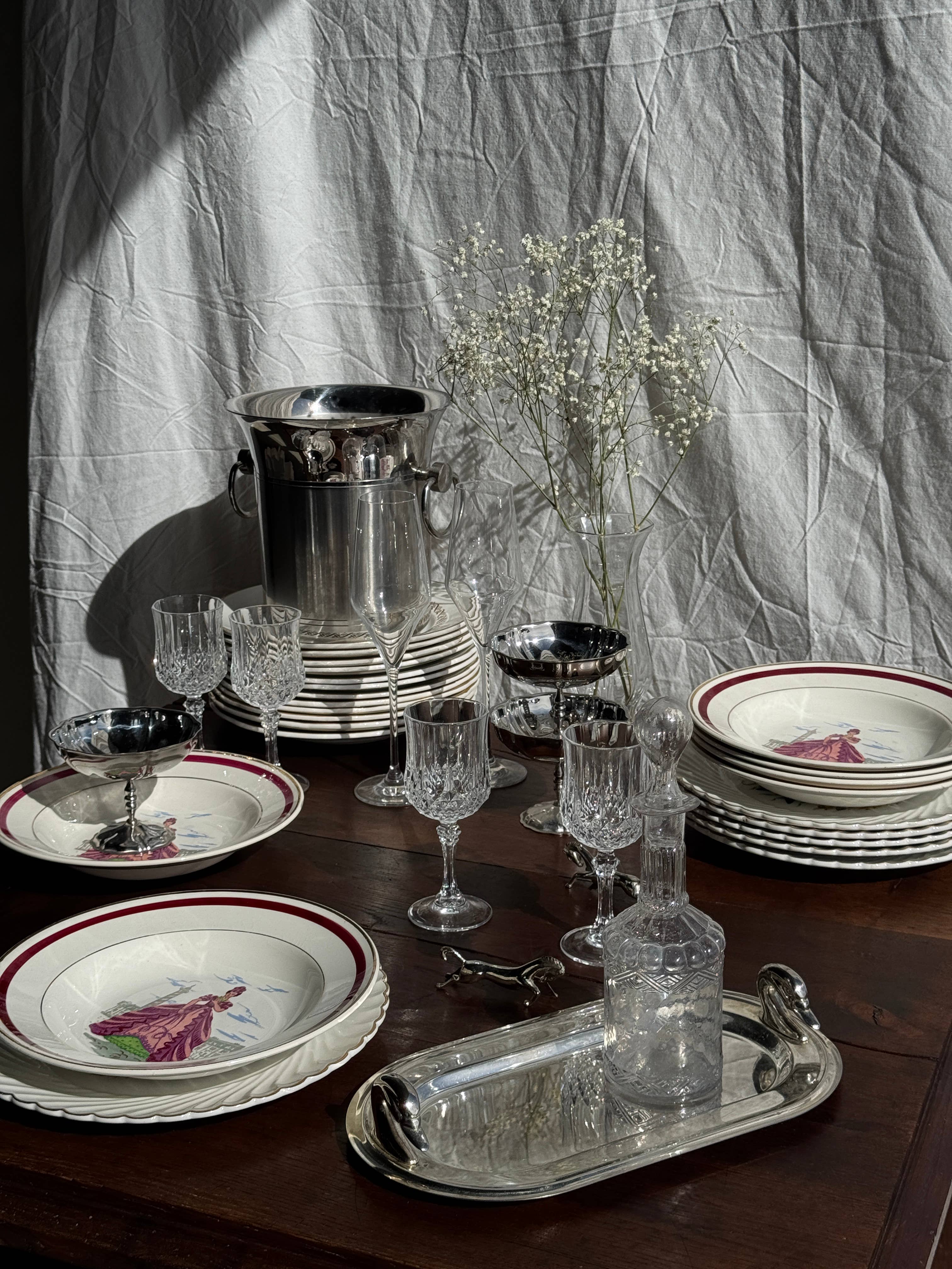 Office Objets - Wholesale Dinner Plate - Set of 6 Ile de France deep plates D22.518