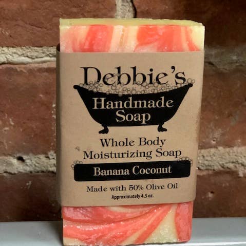 Debbie's Handmade Soap - Wholesale Bar Soap - Banana Coconut Soap0