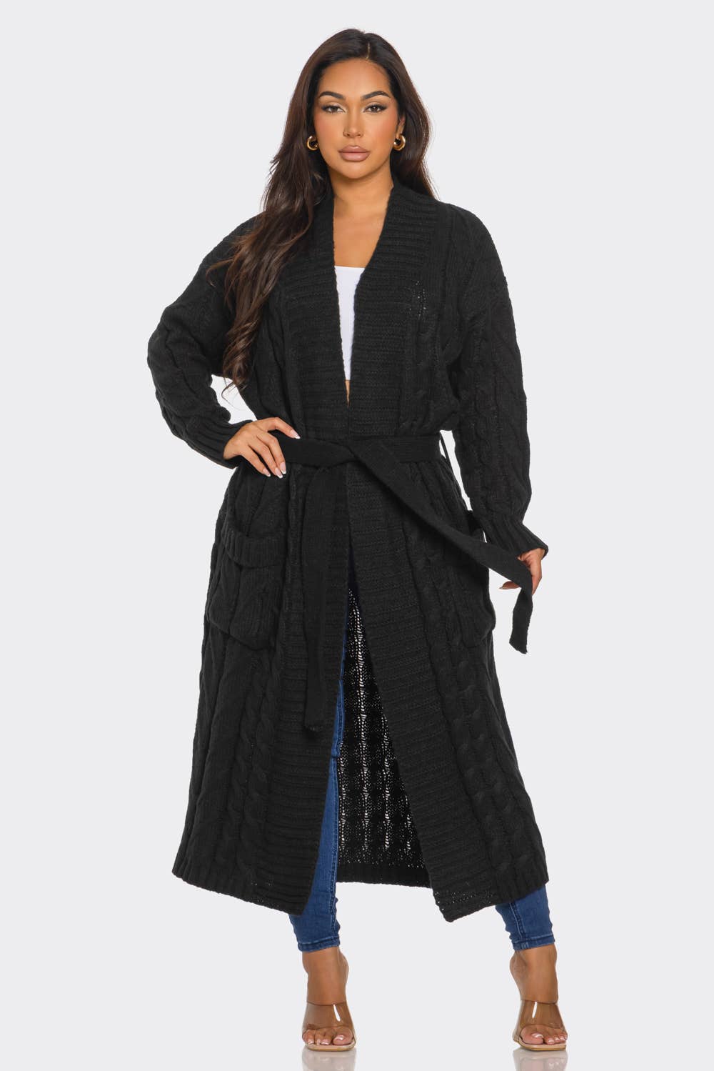 Boswell - Wholesale Cardigan - Women's - SWEATER KNIT LONG CARDIGAN10