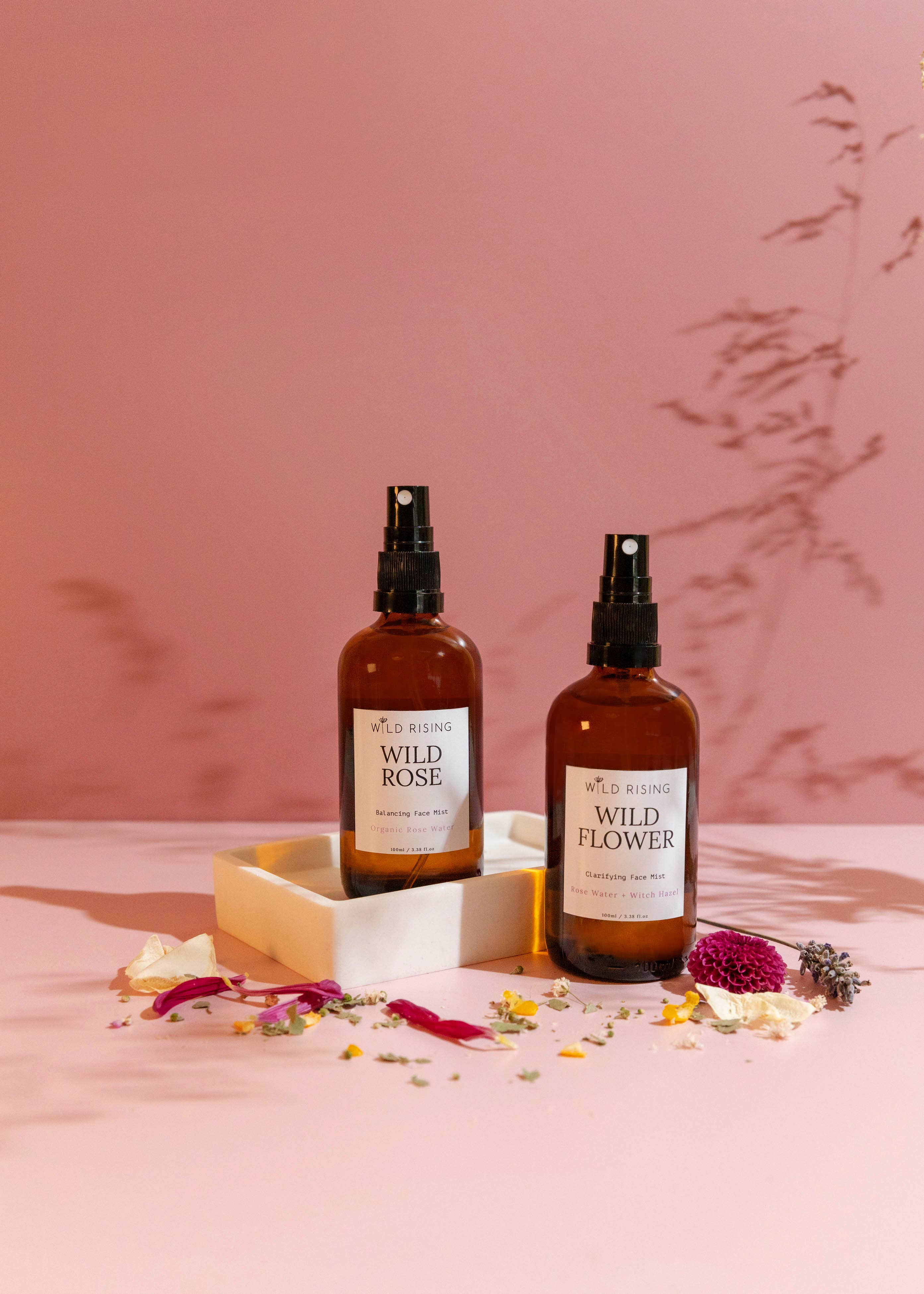 Wild Rising Skincare – wholesale Facial Toner – Organic Rose Water Facial Toner with Witch Hazel2