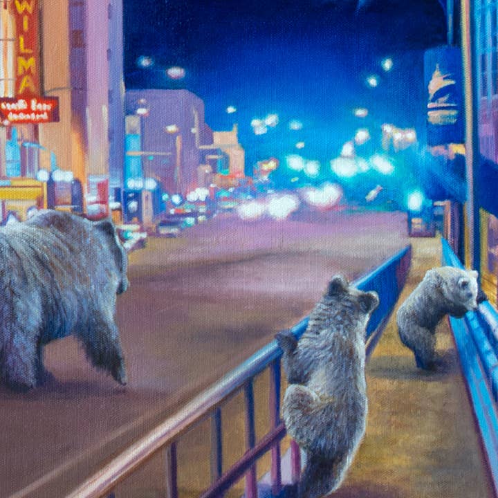 James Corwin Fine Art - Wholesale Art Print - Griz Country - Missoula Montana City - Canvas Art Print