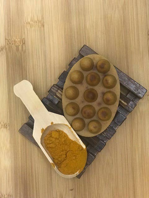 Kurkuma Massagebar for engroshandel hos Genesis Handmade Soaps