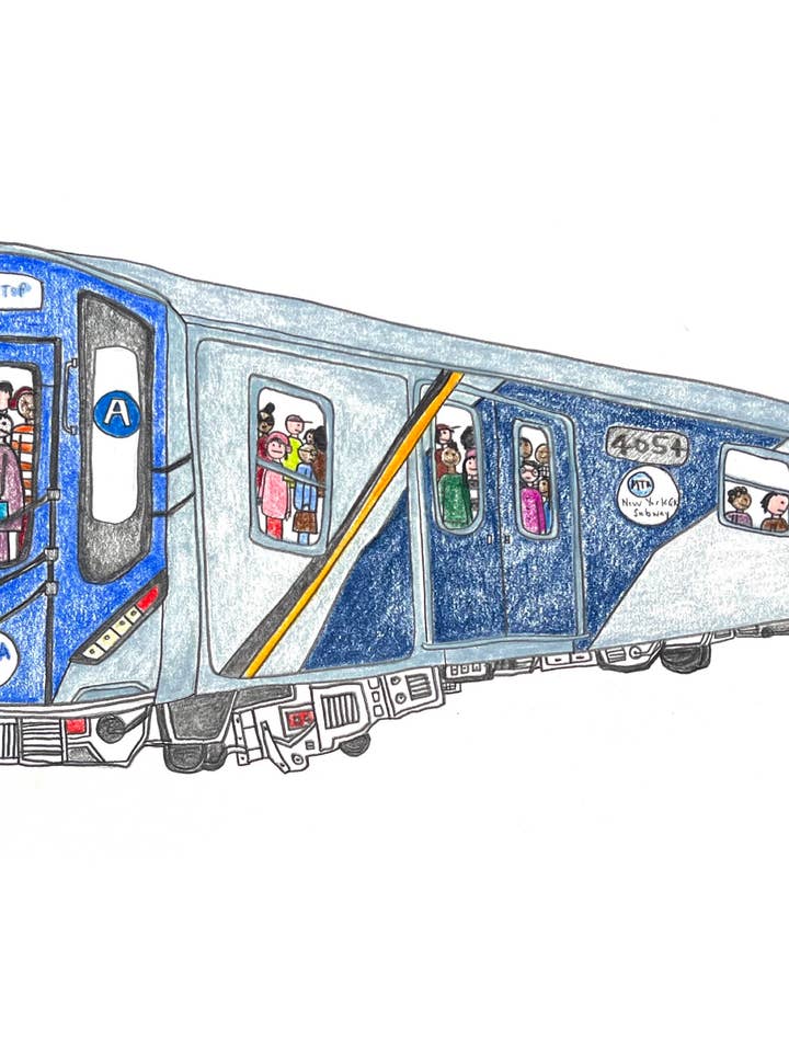 Last Stop - "A" Train Print Medium 11" x 14" for wholesale by Natchie